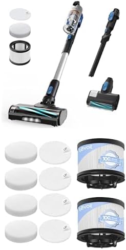 LEVOIT Cordless Vacuum Cleaner with HEPA Filter, Stick Vac with Tangle-Resistant Design, Up to 60 Mins, Powerful Suction, Lightweight, Mini Motorized Brush, for Carpet, Hard Floor, Pet Hair, LVAC-300