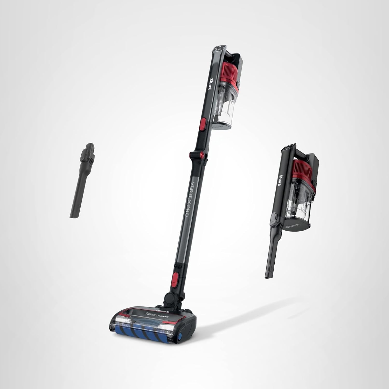 Shark Cordless Vacuum Cleaner with HEPA Filter, Lightweight, Portable, Rechargeable, Powerful Pet Hair Pickup, Removable Handheld, Crevice Tool, Dusting Brush, 50-min Runtime, Blue, IZ363HT