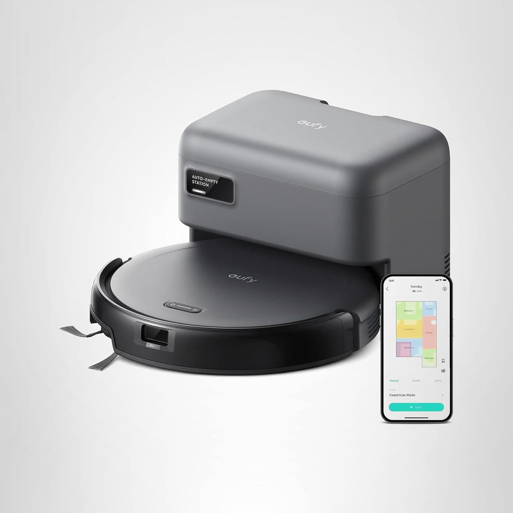 eufy Robot Vacuum 11S MAX, Super Thin, Powerful Suction, Quiet, Self-Charging Robotic Vacuum Cleaner, Cleans Hard Floors to Medium-Pile Carpets, Black