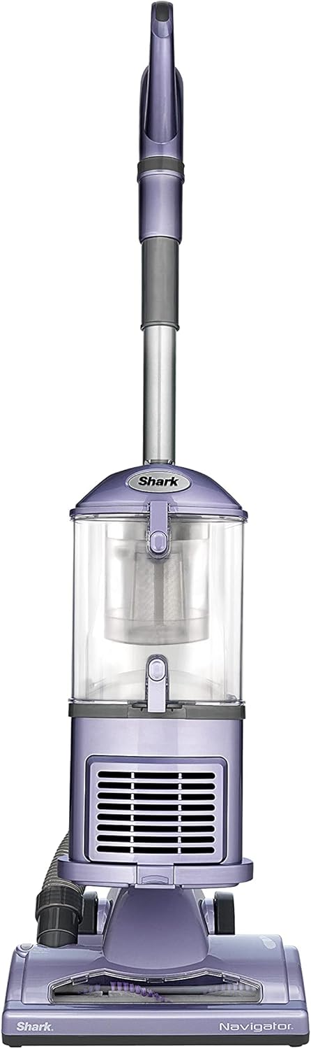 Shark | Upright Vacuum Cleaner | Navigator Lift-Away | Swivel Steering | HEPA Filter | Vacuum for Pet Hair | Crevice Tool & Dusting Brush Included | For Carpets & Hard Floors | White/Silver | NV356E