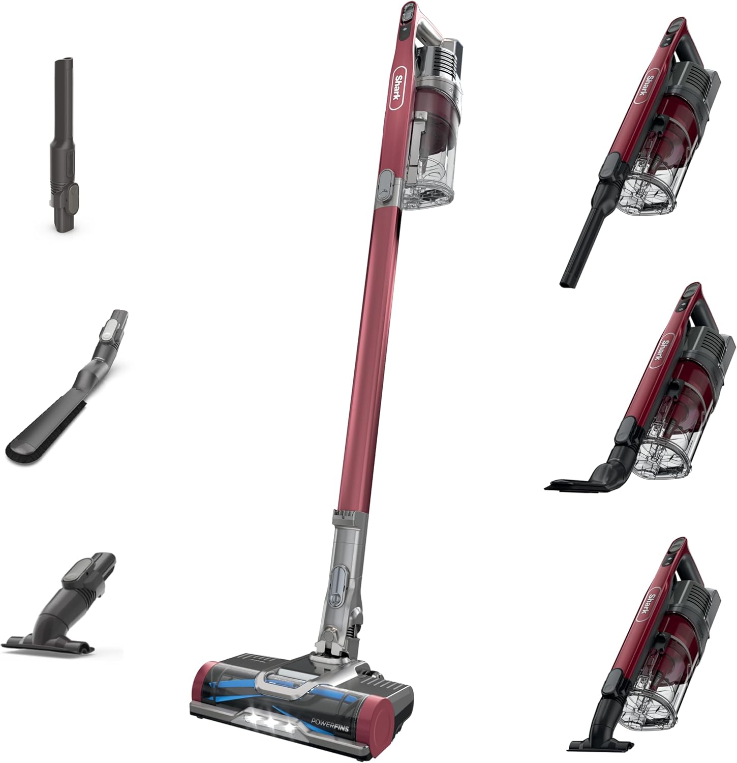 Shark Vertex Pro Cordless Vacuum Cleaner with HEPA Filter, Lightweight, Portable, Removable Handheld, Self Cleaning DuoClean PowerFins, 120-min Runtime, IQ Display, Black/Silver, IZ682H