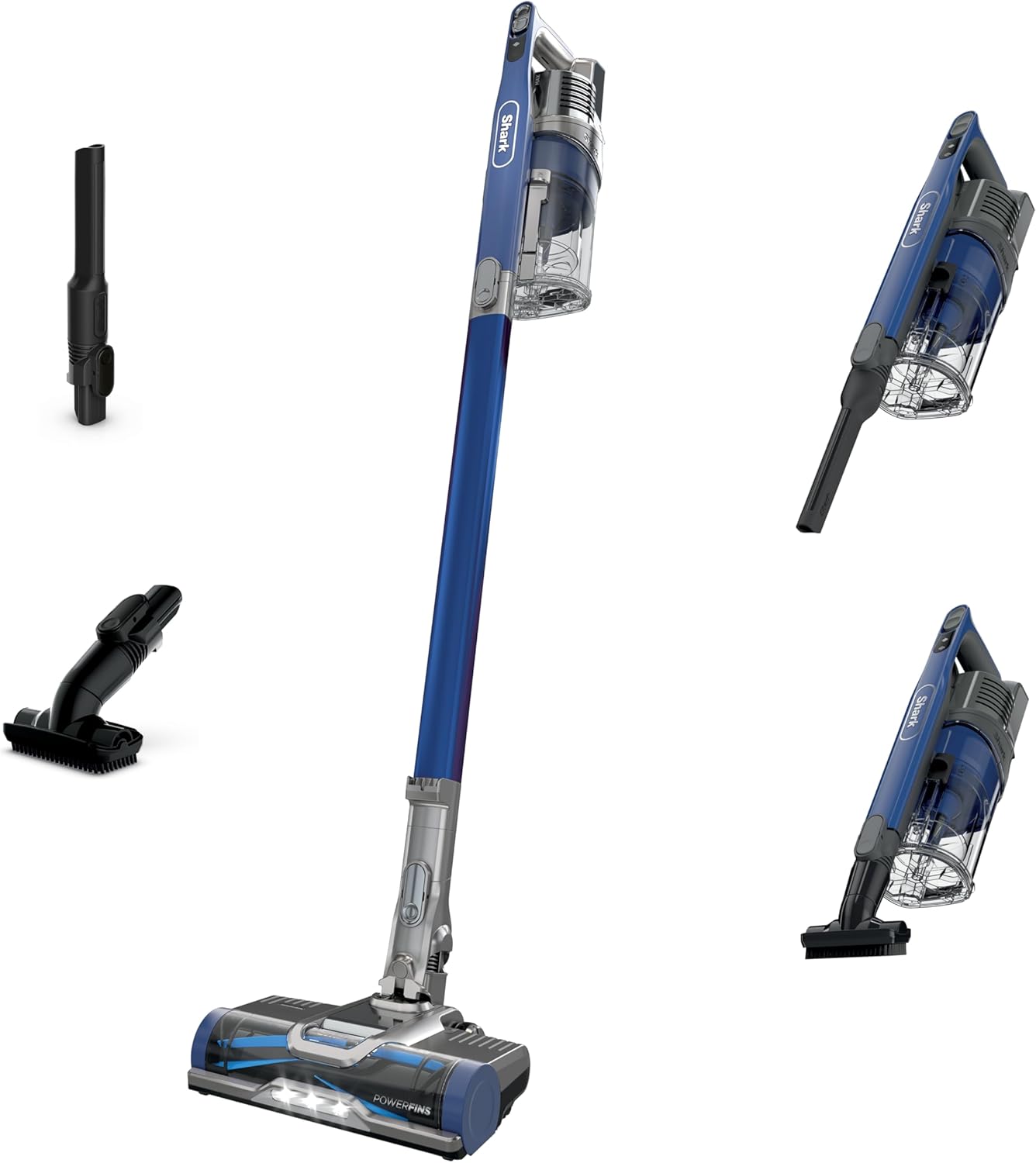 Shark Cordless Vertex Pro Lightweight Cordless Stick Vacuum with DuoClean PowerFins, HEPA Fitler, Anti-Allergen Complete Seal, LED Headlights, For Carpets & Hardfloors, Red, IZ662H