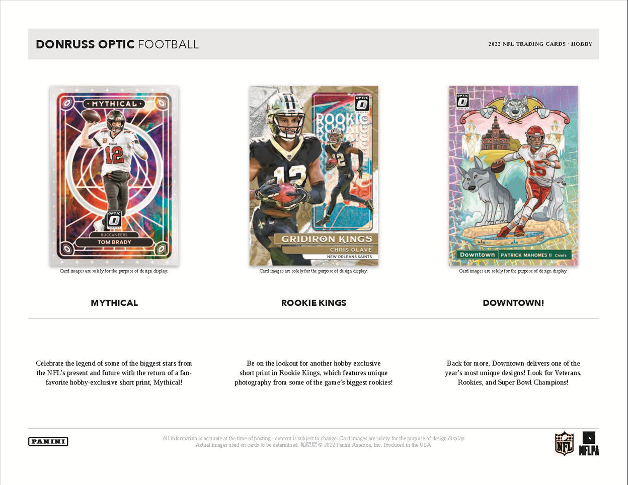 2022 Panini Donruss Optic Football Hobby Box