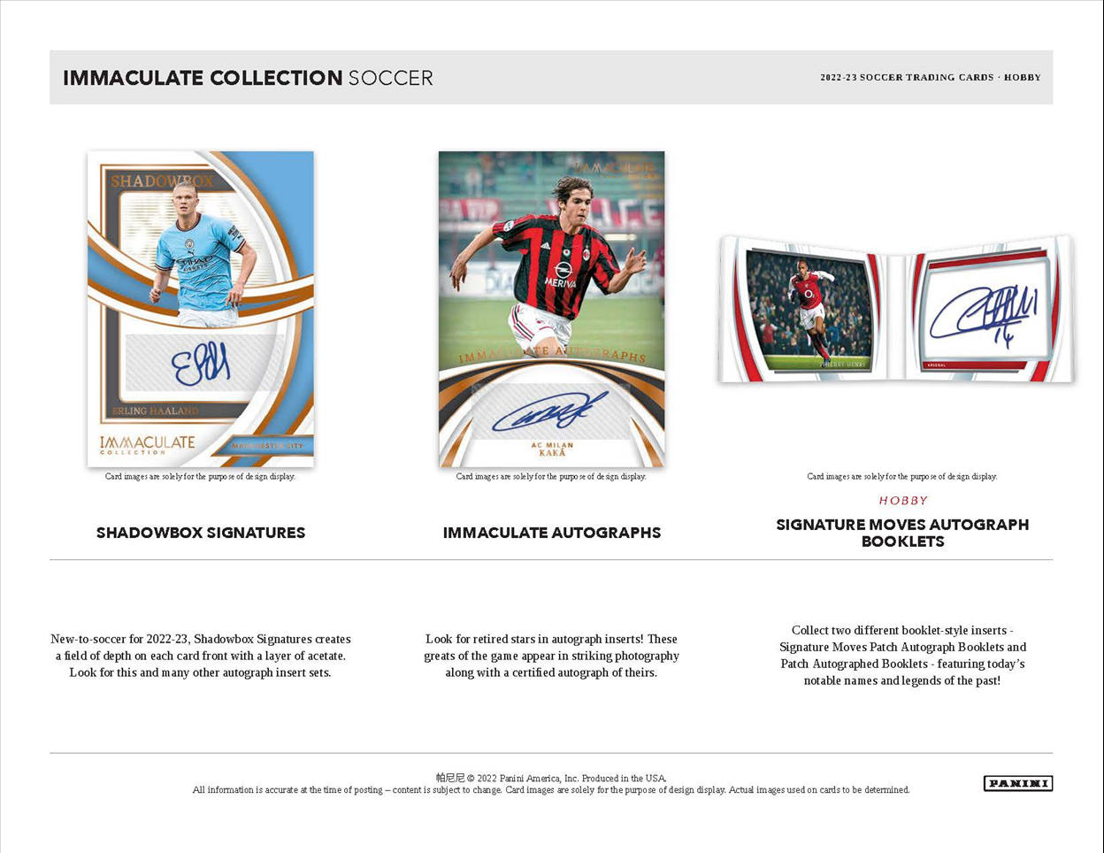2022 Panini Immaculate Soccer Hobby Box