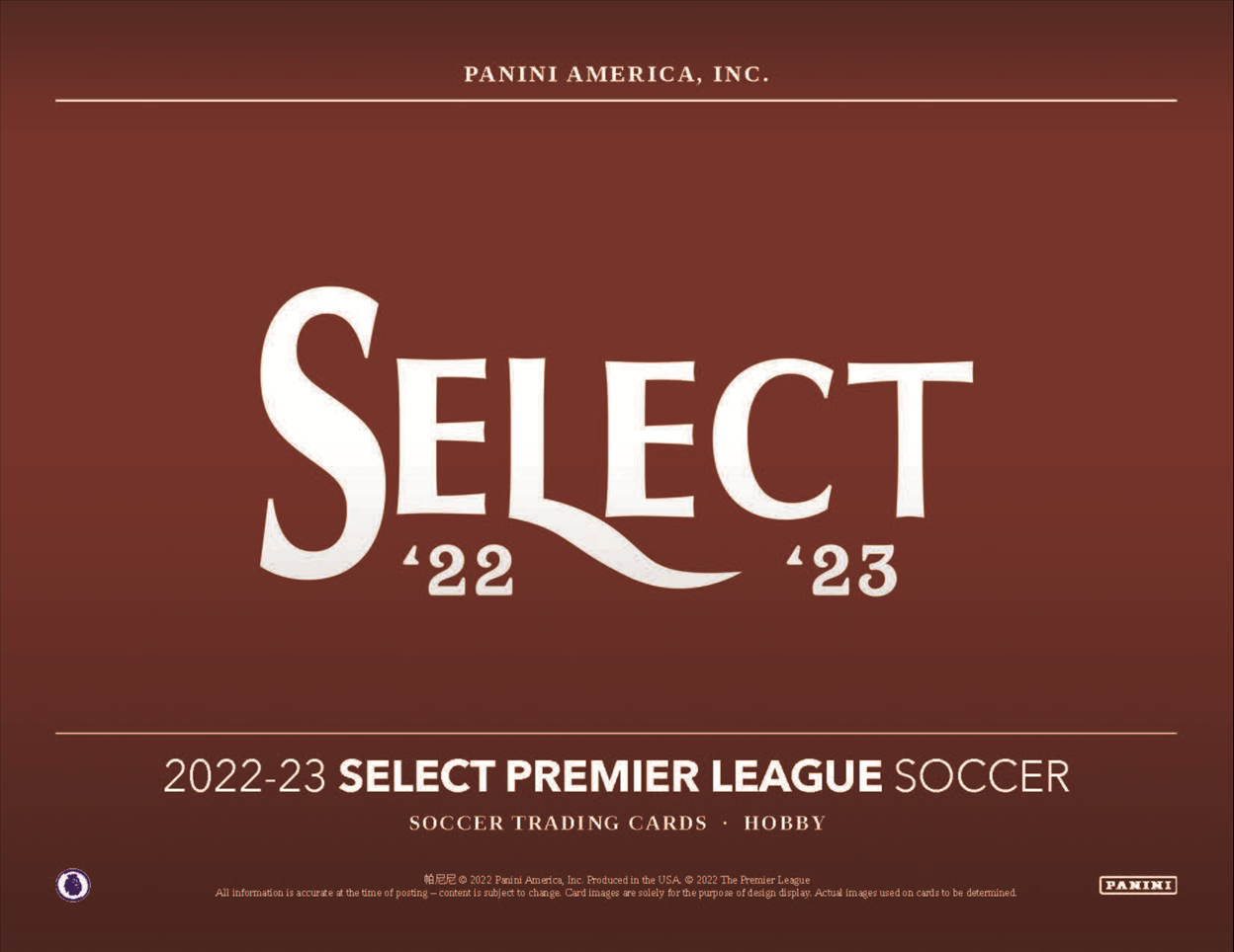 2022-23 Panini Select Premier League Soccer Hobby Box