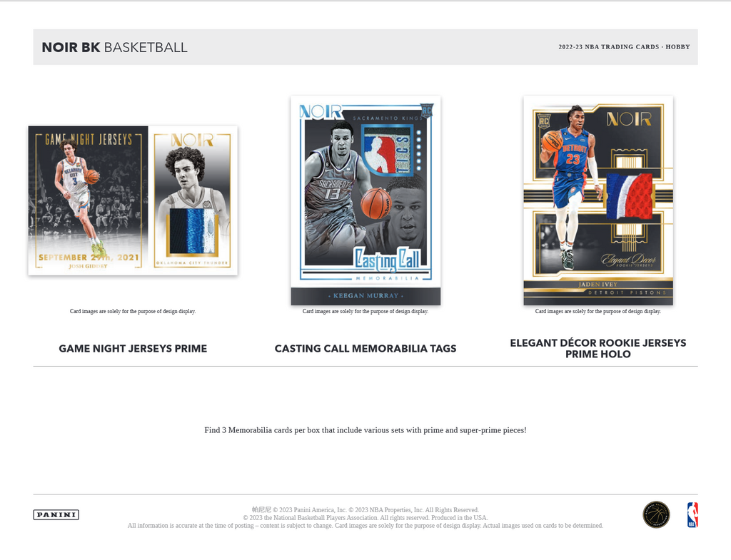 2022-23 Panini Noir Basketball Hobby Box
