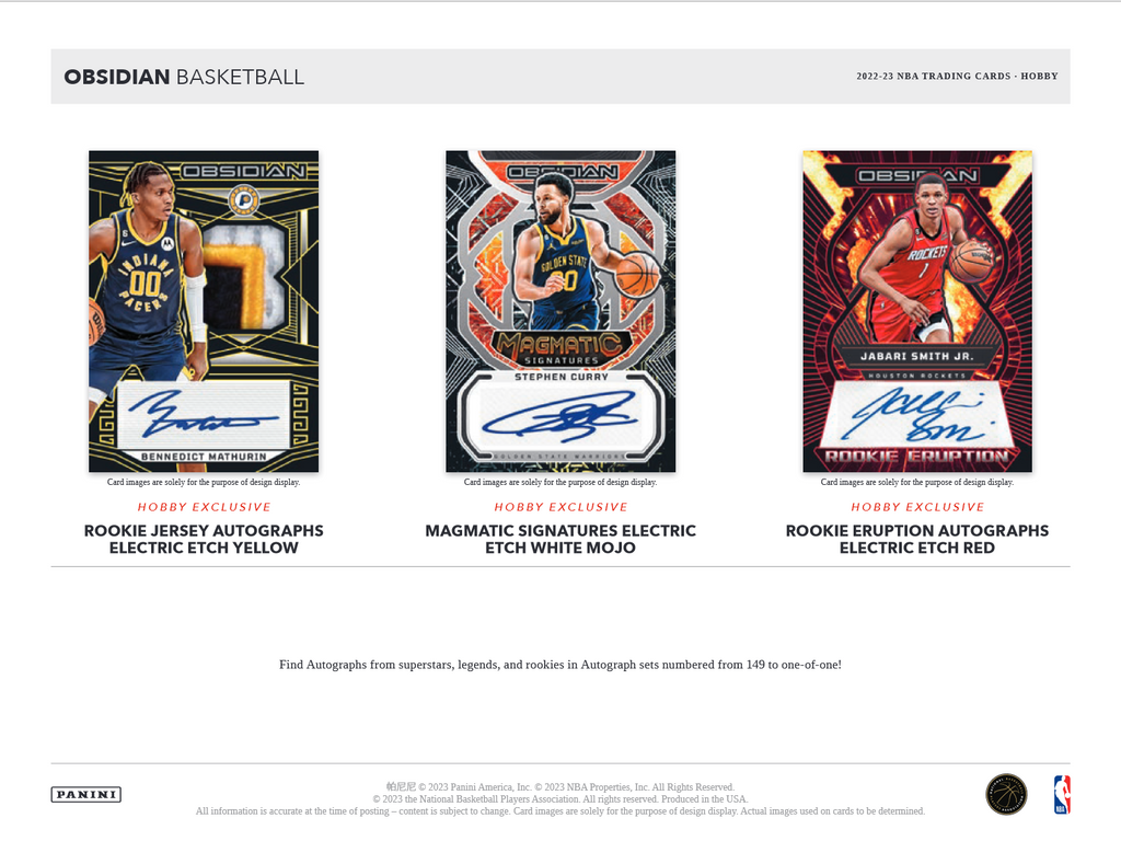 2022-23 Panini Obsidian Basketball Hobby 12 Box Case
