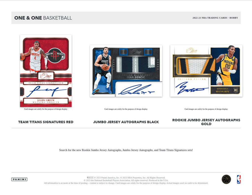 2022-23 Panini One & One Basketball Hobby Box