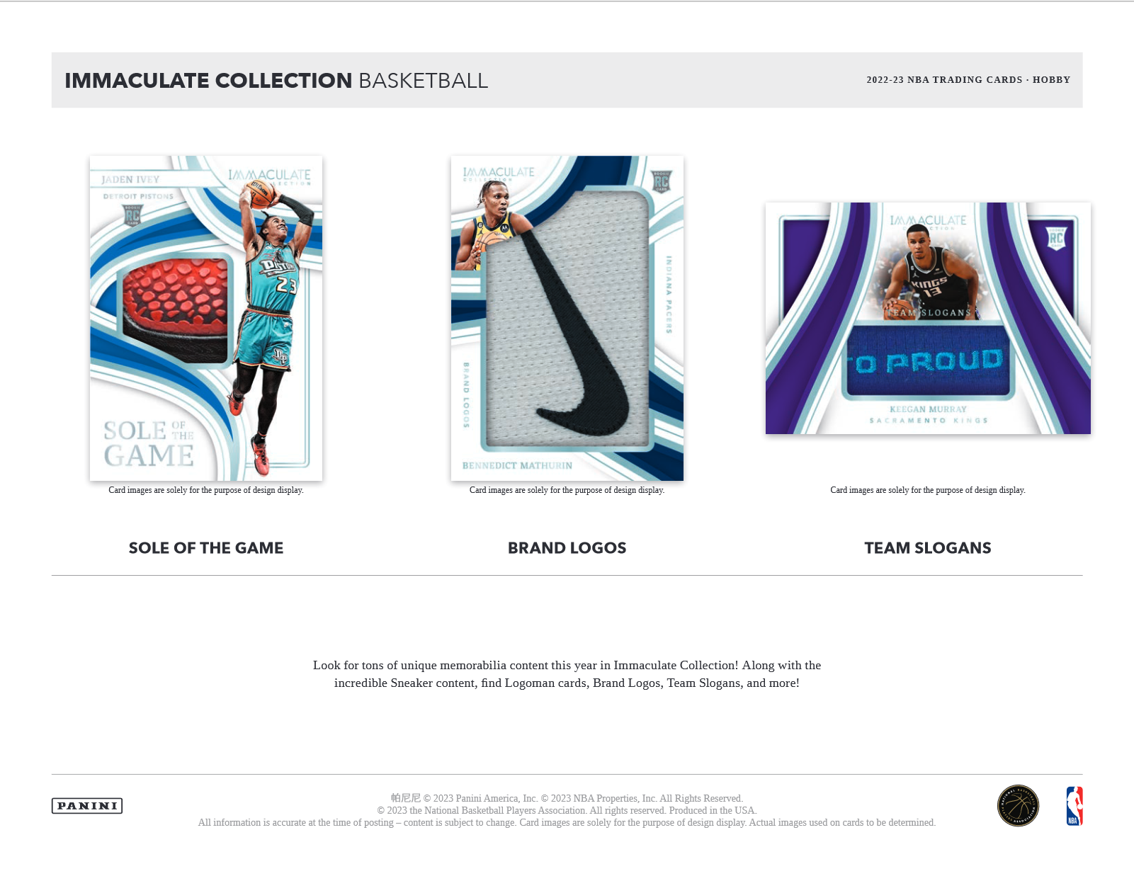 2022-23 Panini Immaculate Basketball Hobby Box