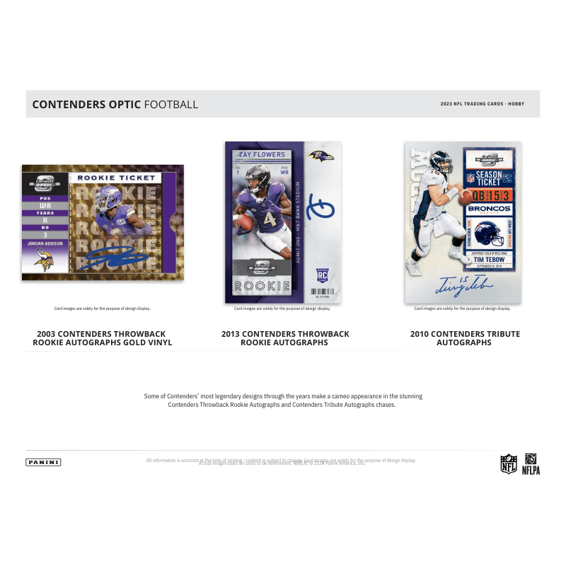 2023 Panini Contenders Optic Football Hobby 20 Box Case